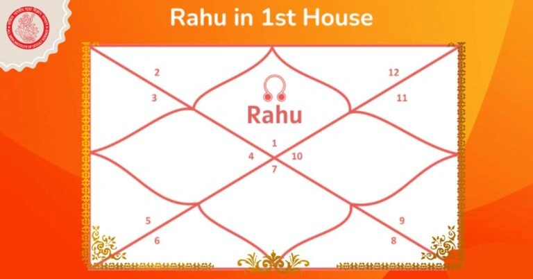 rahu in first house