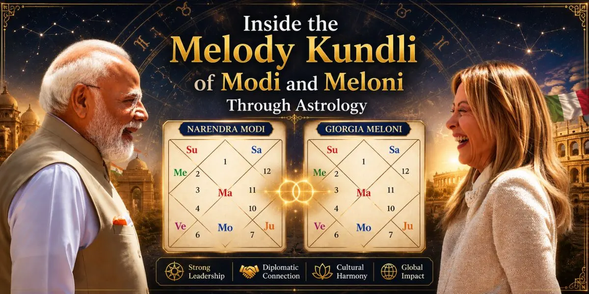 Melody Kundli of Modi and Meloni Through Astrology