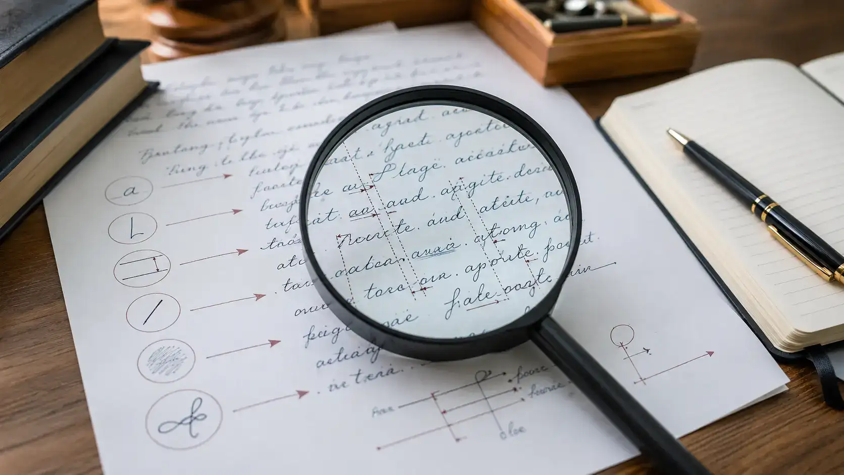 handwriting characteristics in graphology