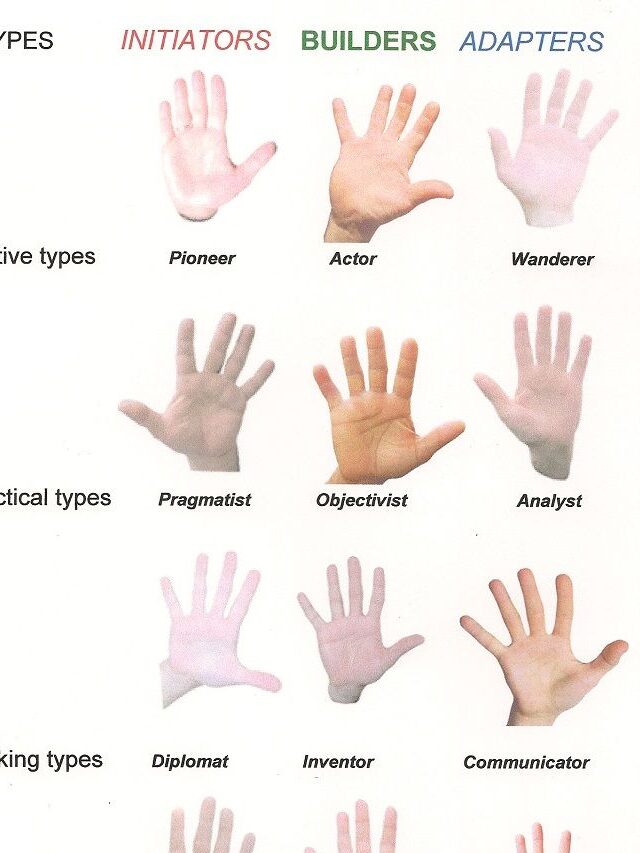 7 types of Hands & Palm line in Palmistry