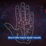 short life line in both hands