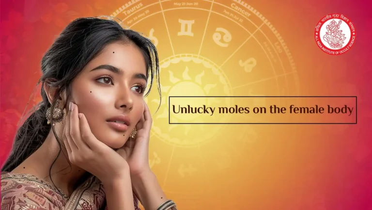 unlucky moles on female body