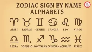 zodiac sign by name alphabets​